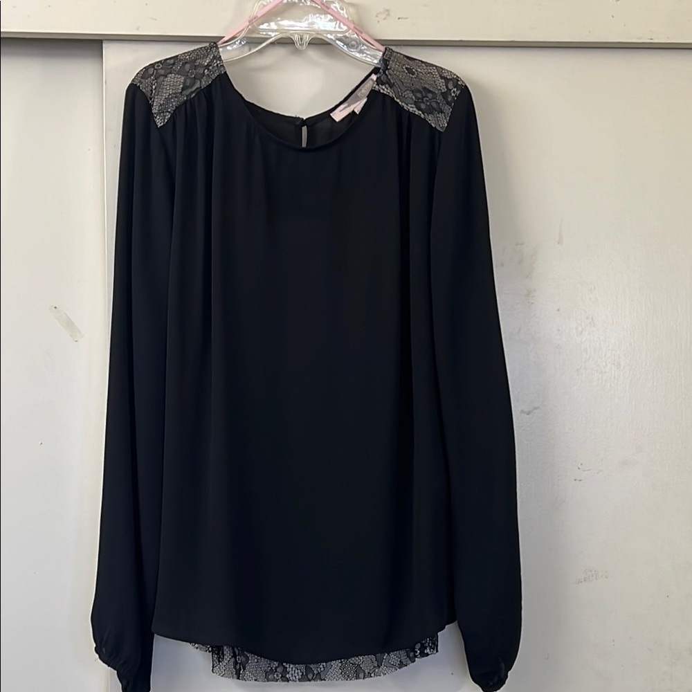 Elegant Black Lace Women's Top